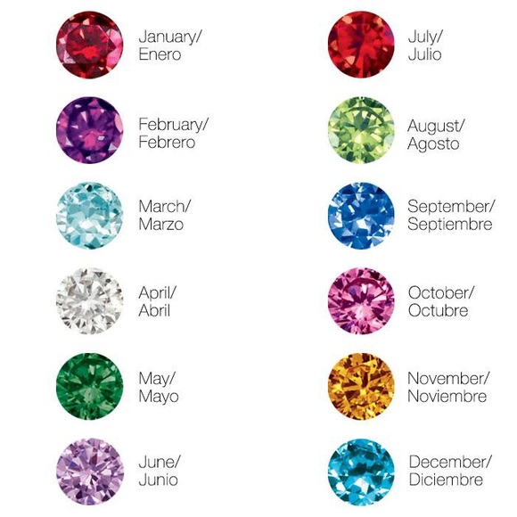 September Birthstone Colored Hoop Earrings - Picture 3 of 3